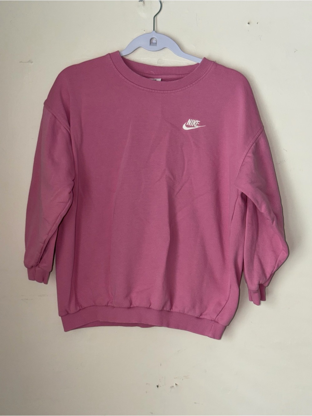 Nike Pink Crewneck Sweatshirt - Girl’s Casual Pullover